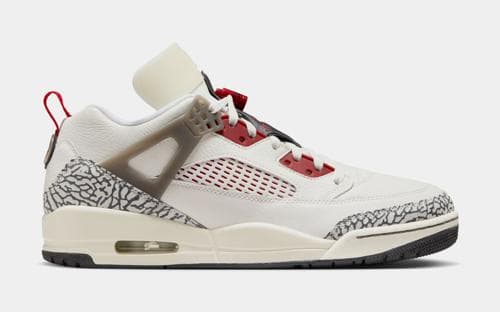 Spizike Low Mens Basketball Shoes (Sail/Anthracite/Coconut Milk/Varsity Red)